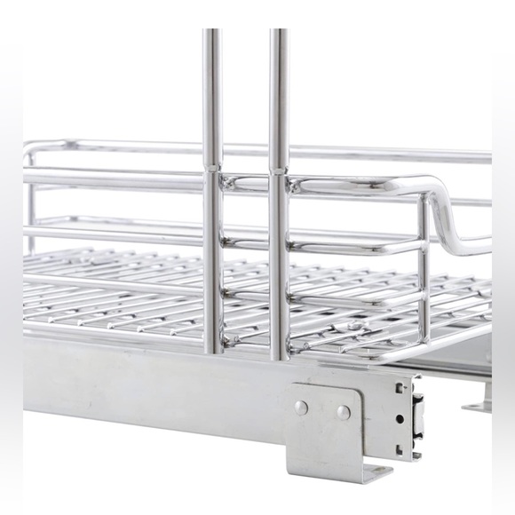 Glidez Under Sink Sliding Organizer | Pull Out Cabinet Shelf | Chrome | 12.5 Inc - Picture 5 of 8